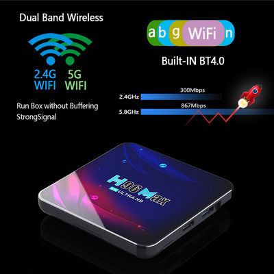 Smart Android 11 Amlogic S905X4 TV Box H96 Pro 4k 4G 64G 8K AV1 HDR Dual Wifi