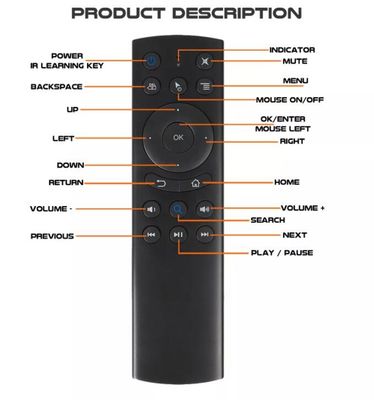 Multifunctional IR Learning Bluetooth Voice Remote Control DC 2.2v-3.6v