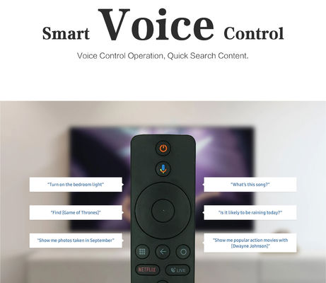 TVMATE Bluetooth4.2 Voice Activated TV Remote Control For Android Set Top Box