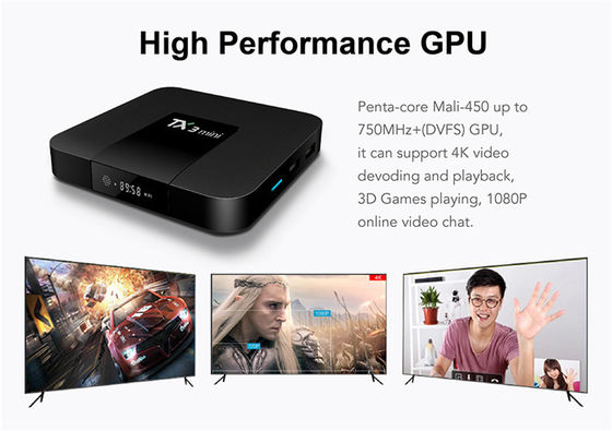 Android Smart Amlogic S905x3 Android Tv Box Mini 2G 16G 4K H.265 2.4G Streamer Receiver