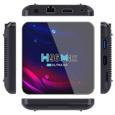 Dual Wifi BT H96 Max Ultra Hd Tv Box Rk3318 Android Smart Multimedia Player