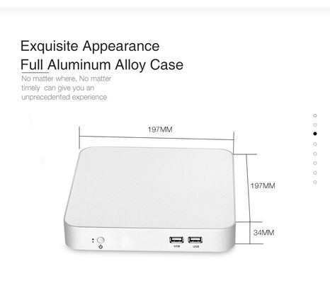 Fanless Industrial Mini Workstation PC Quad Core J1900 I5 4200U I7 4500U 5500U 2955U