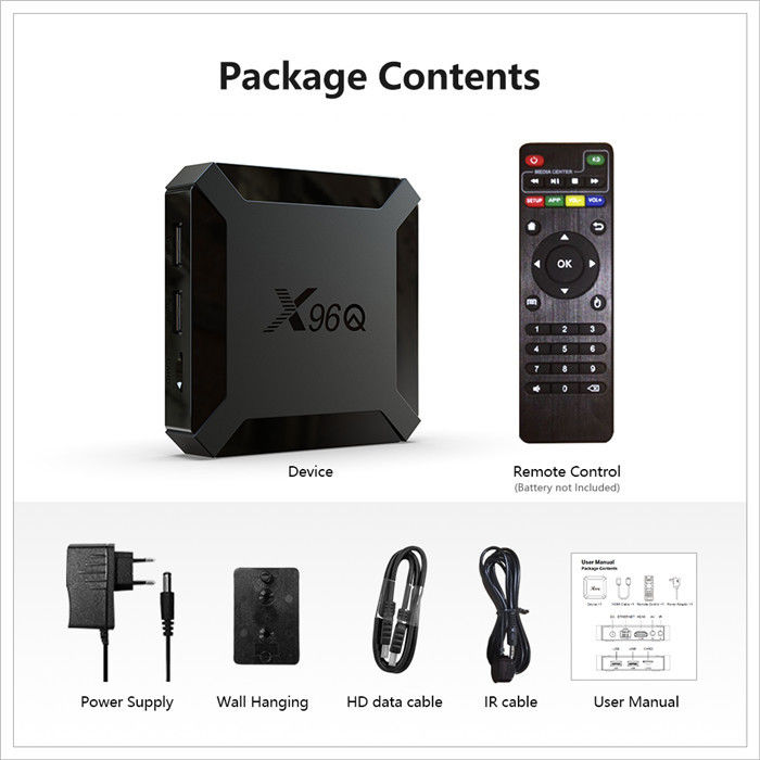 X96Q Smart Allwinner OTT Android TV Box H313 Quad Core 2GB 16GB Voice Control