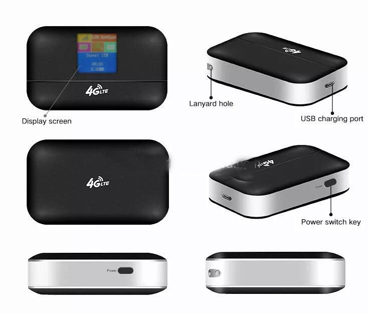 Mobile Hotspot 150Mbps Wifi Router 4G Lte Modem Router MIFIS Unlocked Pocket With SIM Card Slot