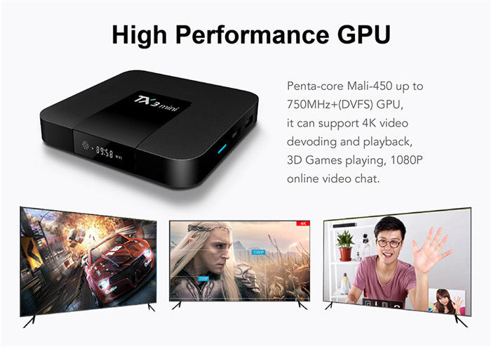 Android Smart Amlogic S905x3 Android Tv Box Mini 2G 16G 4K H.265 2.4G Streamer Receiver